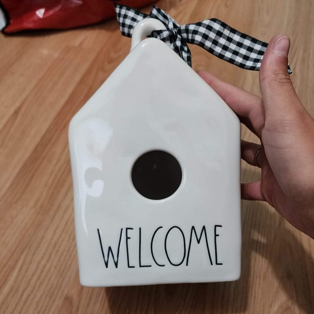 Rae dunn welcome birdhouse